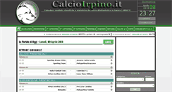 Desktop Screenshot of calcioirpino.it